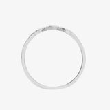 18ct White 0.10ct Diamond 3 x Heart Ring HEERA DIAMONDS
