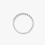 18ct White 0.15ct Natural Diamond 5 x Heart Ring