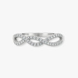18ct White 0.39ct Natural Diamond Ring