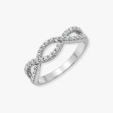 18ct White 0.39ct Natural Diamond Ring