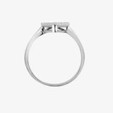 18ct White 0.40ct Dia Cluster Pear Shape Ring HEERA DIAMONDS