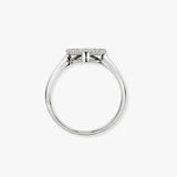 18ct White 0.40ct Natural Diamond Cluster Pear Shape Ring