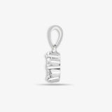 18ct White 0.50ct Diamond 7 Stone Cluster Pendant HEERA DIAMONDS