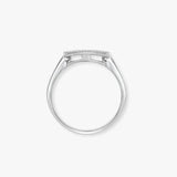 18ct White 0.55ct Natural Diamond Cluster Cushion Shape Ring