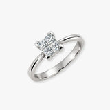 18ct White 1.00ct 4 x Princess Cut Natural Diamond Ring