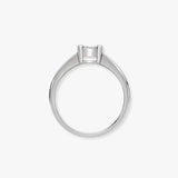 18ct White 1.00ct 4 x Princess Cut Natural Diamond Ring