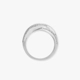 18ct White 1.83ct Round & Baguette Natural Diamond Ring