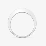 18ct White Diamond-0.55ct Em-0.65ct 1\2 Eternity Ring HEERA DIAMONDS
