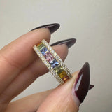 Diamond And Multi Coloured Sapphires Ring HEERA DIAMONDS