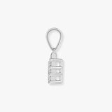 18ct White Gold Natural Diamond Pendant