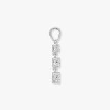 18ct White Gold Natural Diamond Pendant
