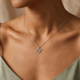 18ct White Gold Natural Diamond Pendant