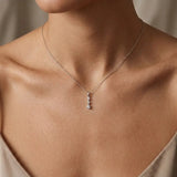 18ct White Gold Natural Diamond Pendant