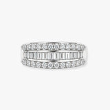 18ct White Gold Natural Diamond Ring