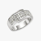 18ct White Gold Natural Diamond Ring