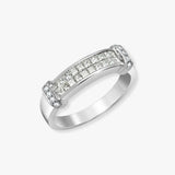 18ct White Gold Natural Diamond Ring