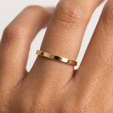 2.5mm Band Flat Court Wedding Ring
