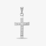 9ct White Gold Diamond Cross HEERA DIAMONDS