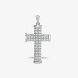 9ct White Gold Diamond Cross HEERA DIAMONDS