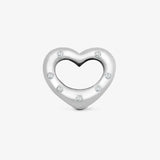 9ct White Gold Diamond Heart Pendant HEERA DIAMONDS