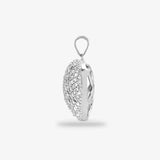 9ct White Gold Diamond Heart Pendant HEERA DIAMONDS