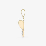 9ct Yellow Gold Diamond Dart Pendant HEERA DIAMONDS