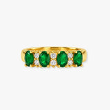 9ct Yellow Gold Natural Diamond 12pts & Ruby 92pts Ring