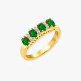 9ct Yellow Gold Natural Diamond 12pts & Ruby 92pts Ring