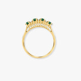 9ct Yellow Gold Natural Diamond 12pts & Ruby 92pts Ring
