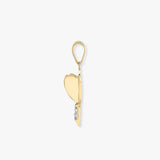 9ct Yellow Gold Natural Diamond Dart Pendant