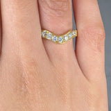 "Aloura" 0.36 Carat Round Cut Natural Diamond Half Eternity Ring MDR4580