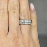"Alvexi" 1.48 Carat Princess Cut Natural Diamond Half Eternity Ring MDR4574