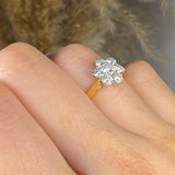 "Alzette" 1.01 Carat Round Cut Natural Diamond Engagement Ring MDR4583