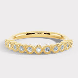 "Anja" Mini Bubbles Round Pattern 0.20ct Diamond Half Eternity Ring ET77