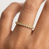 "Anja" Mini Bubbles Round Pattern 0.20ct Diamond Half Eternity Ring ET77
