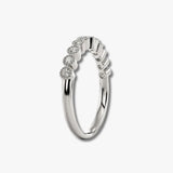 "Anja" Mini Bubbles Round Pattern 0.20ct Diamond Half Eternity Ring ET77