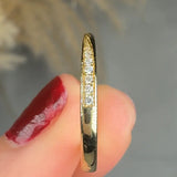"Anna" Minimal Subtle Slash 0.05ct Diamond Eternity Ring ET65