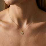 Aquamrine and Diamond Pendant