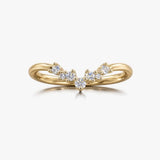 "Arden" 0.25ct Round Brilliant Cut Diamonds V Shape Eternity Ring ET27
