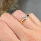 "Armonelle" 0.29 Carat Round Cut Natural Diamond Solitaire Engagement Ring MDR4155