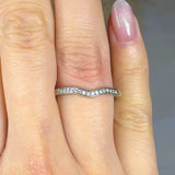"Aro" 0.11 Carat Natural Diamond Half Eternity Ring HR1923 HEERA DIAMONDS