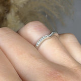 "Aro" 0.11 Carat Natural Diamond Half Eternity Ring HR1923 HEERA DIAMONDS