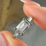 "Ascot" 1.8 Carat Emerald Cut Trilogy Engagement Ring HLM454 HEERA DIAMONDS