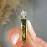 "Aurielle" 0.66 Carat Round Cut Natural Diamond Half Eternity Ring MDR3842