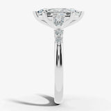 "Aurora" Marquise Cut 4 Carat Diamond Shoulder Matching Set Engagement Ring HEERA DIAMONDS