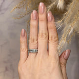"Avani" Baguette Cut Diamonds Bordered with Round Diamonds Eternity Band Ring - HEERA DIAMONDS