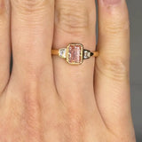 "Avelix" Pink 1.03 Carat Radiant Cut Trilogy Lab Grown Diamond Engagement Ring HLR448