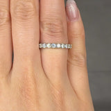 "Avenique" 0.92 Carat Round Cut Natural Diamond Half Eternity Rings MDR4502 HEERA DIAMONDS