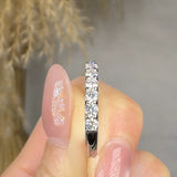 "Avenique" 0.92 Carat Round Cut Natural Diamond Half Eternity Rings MDR4502 HEERA DIAMONDS