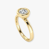 "Avessique" 0.40 Carat  Round Cut Natural Diamond Solitaire Engagement Ring MDR3607